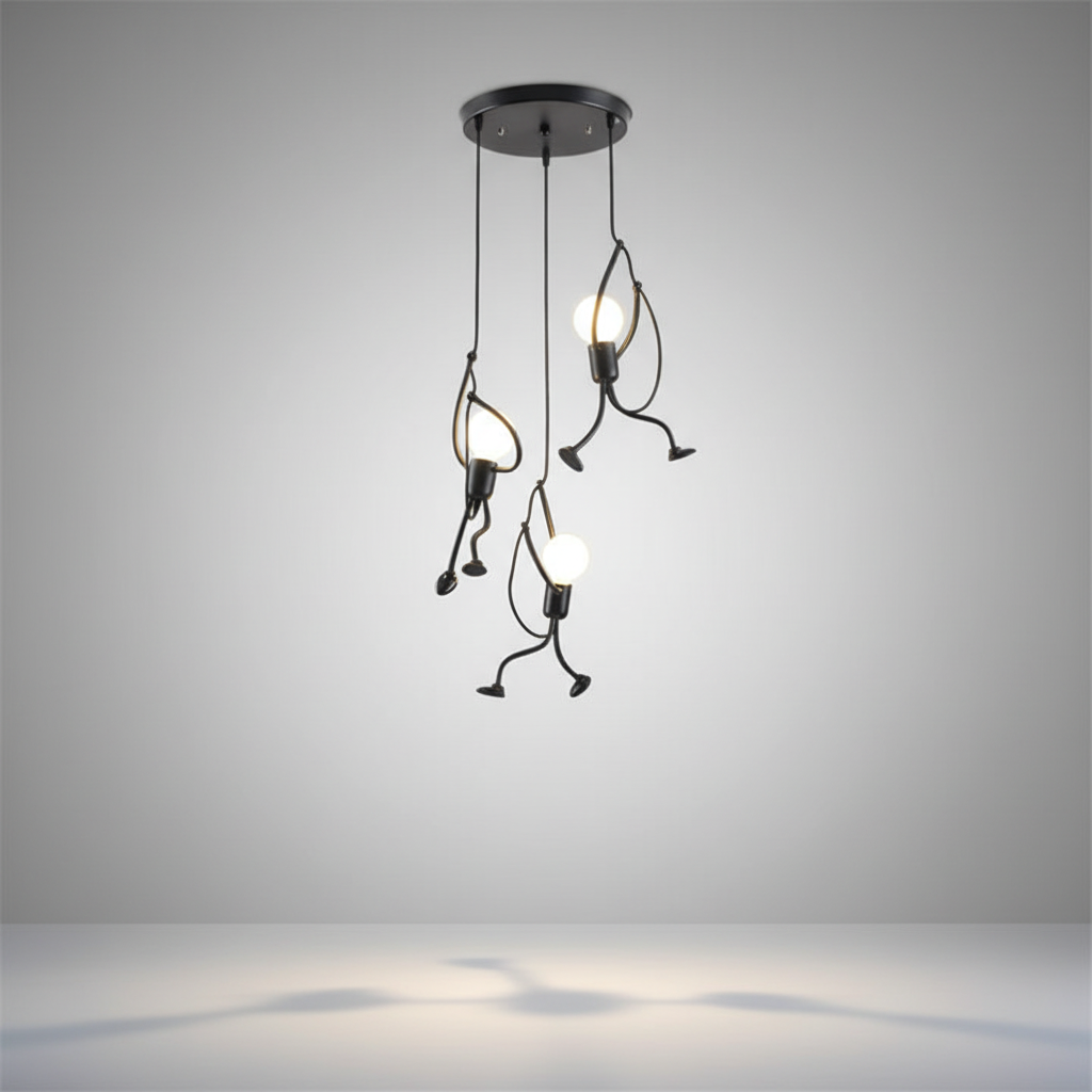 Whimsical Hanging Pendant Light - Cheerful Decor Fixture