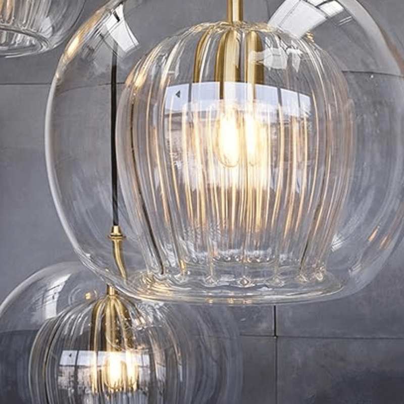 Versatile Glass Hanging Light Fixture - Adjustable Design