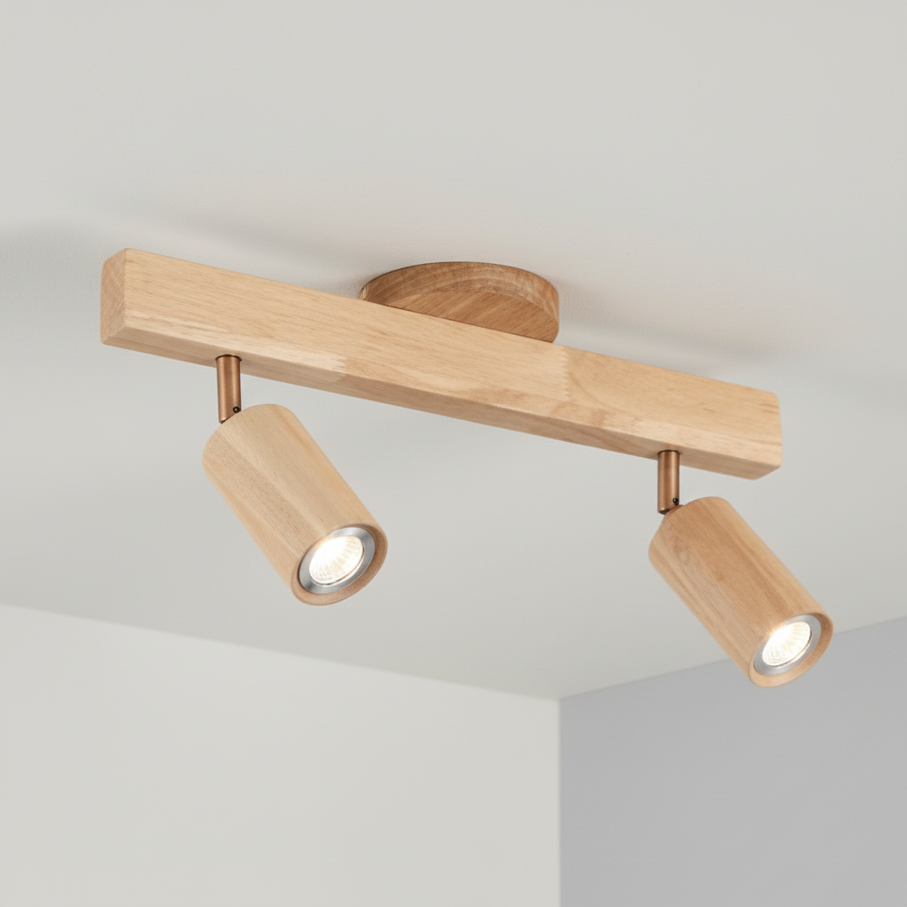 Wooden Adjustable Spotlight