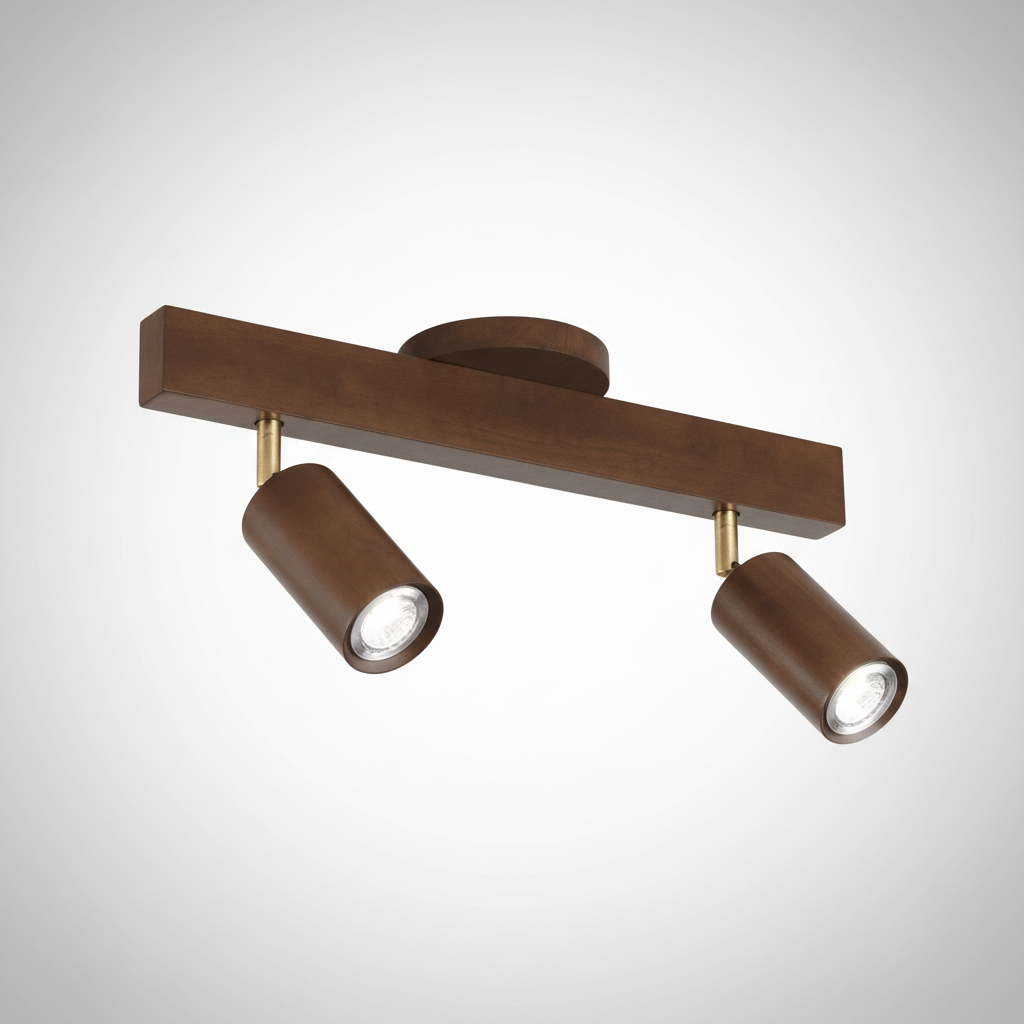 Wooden Adjustable Spotlight