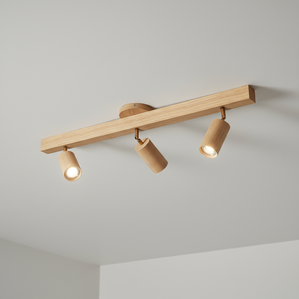 Wooden Adjustable Spotlight