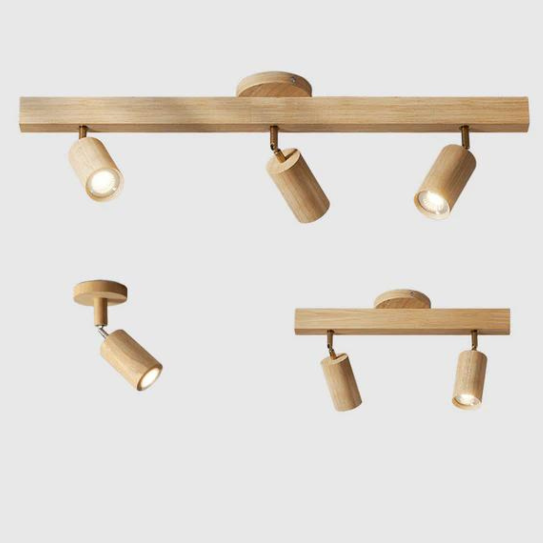 Wooden Adjustable Spotlight