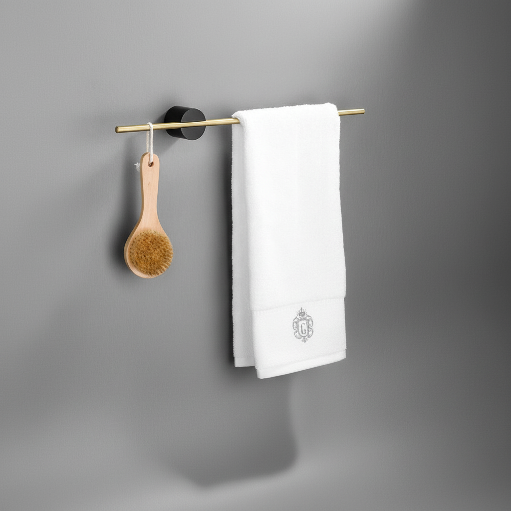 Space-Saving Towel Holder for Bathroom - Adjustable Design