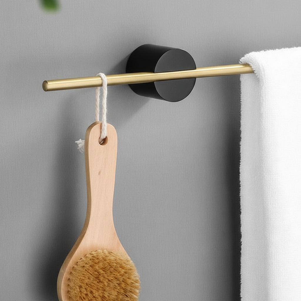 Space-Saving Towel Holder for Bathroom - Adjustable Design
