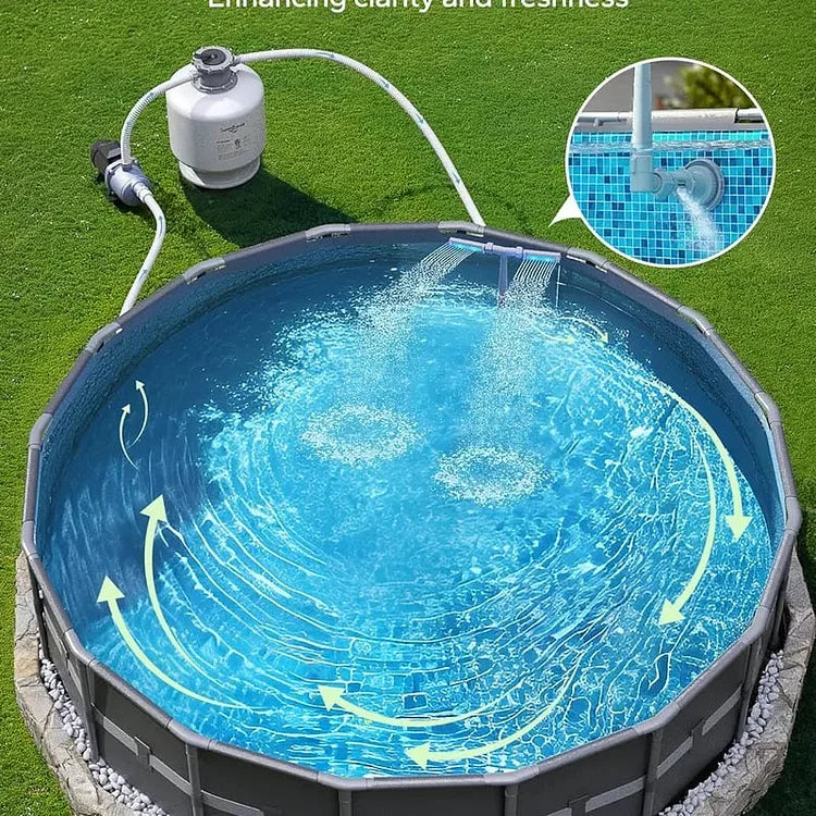 Illuminated Solar Pool Water Feature with Remote Control
