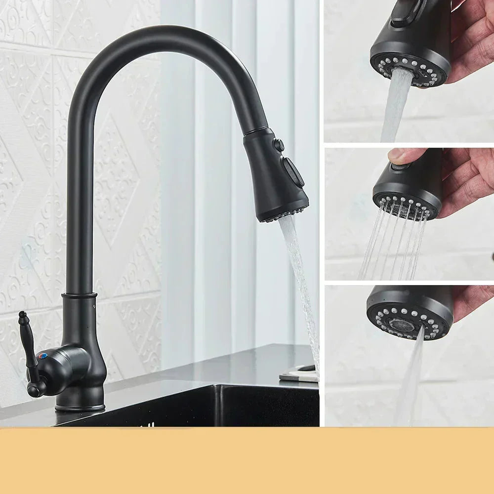 HeritageFlow | Elegant Kitchen Faucet with 360° Swivel Spout
