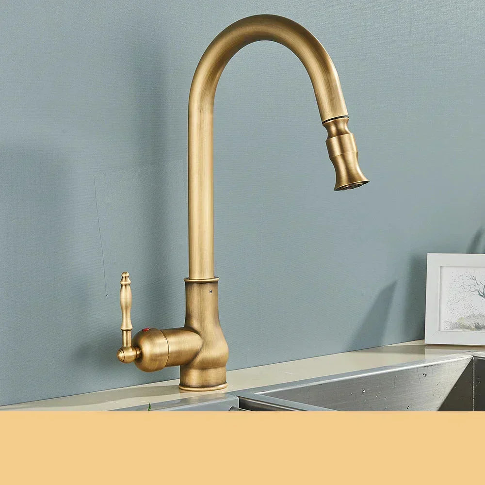 HeritageFlow | Elegant Kitchen Faucet with 360° Swivel Spout