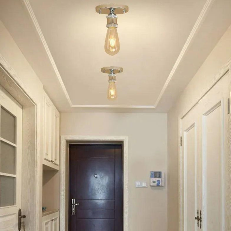 Elegant Vintage Flush Mount Light Fixture for Indoor Spaces