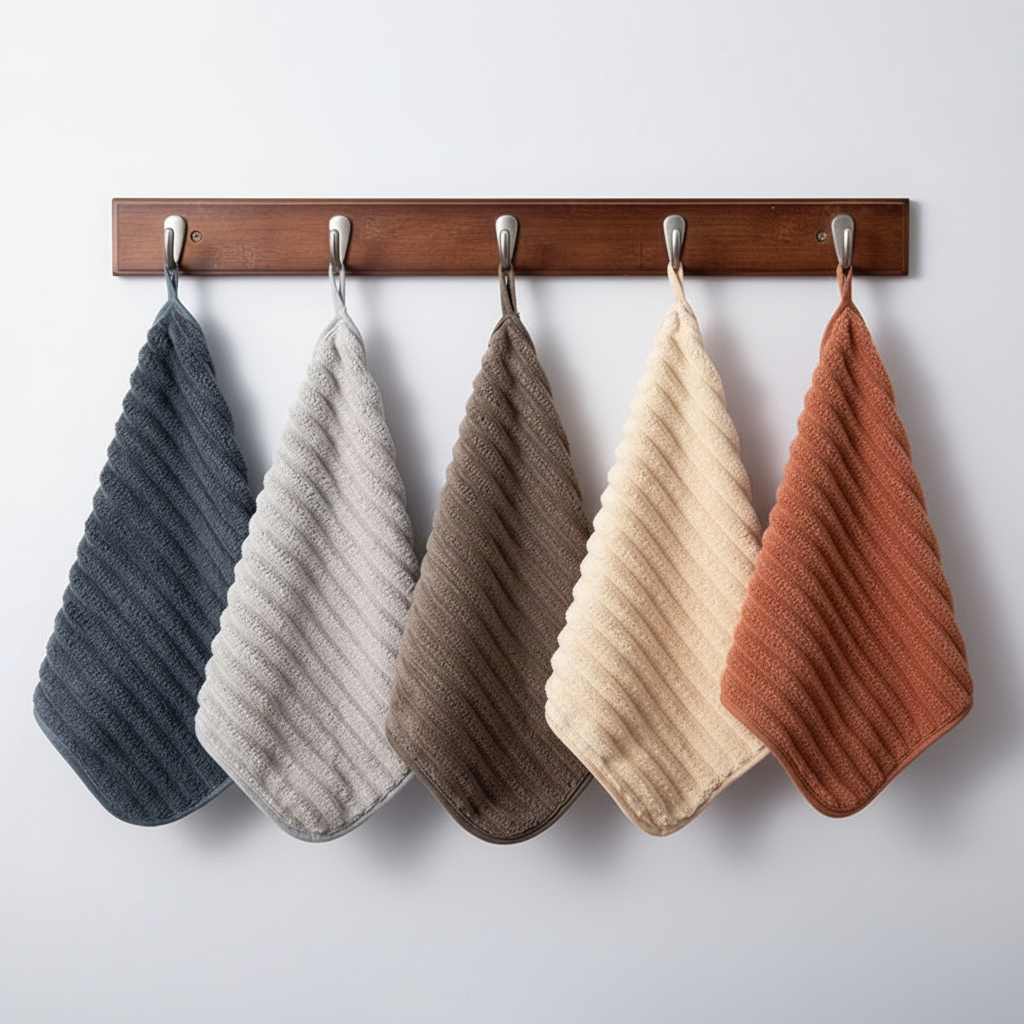 Striped Towel Set with Vintage Design