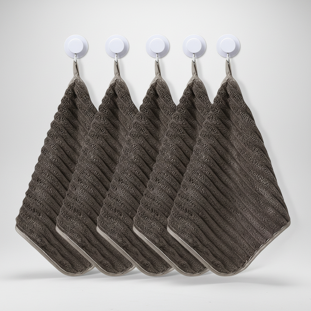 Striped Towel Set with Vintage Design