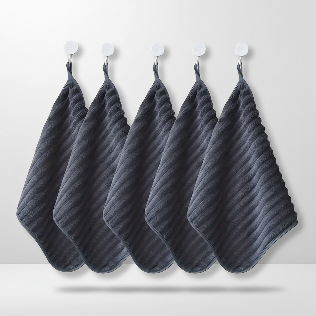 Striped Towel Set with Vintage Design