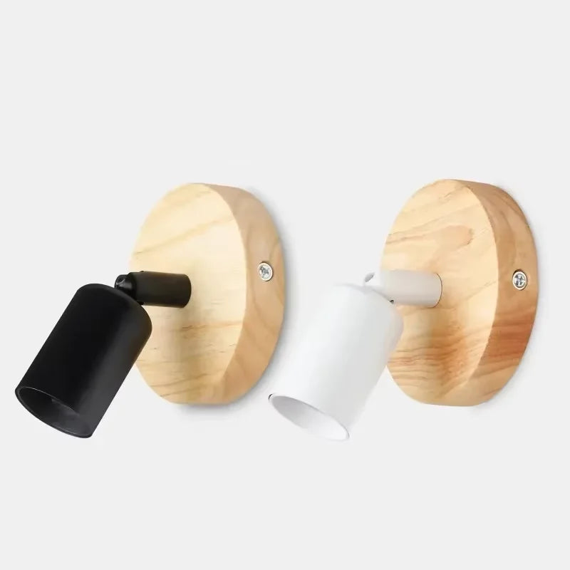 Chic Adjustable Wall Sconce | Wooden & Metal Design for Any Room
