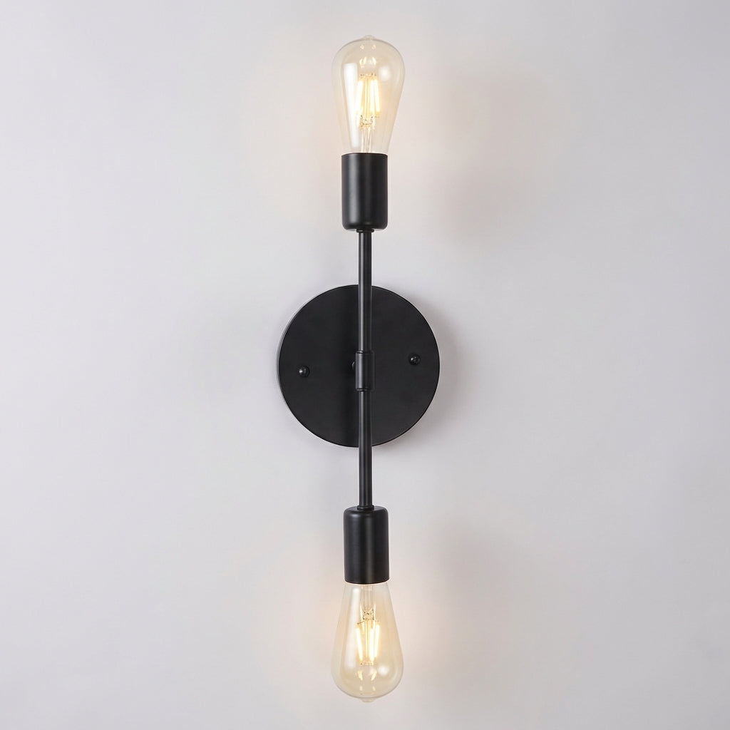 Elegant Dual-Bulb Wall Sconce for Cozy Illumination