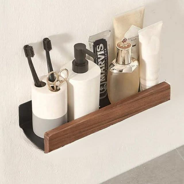 Elegant Bathroom Wall Rack – Space-Saving Design