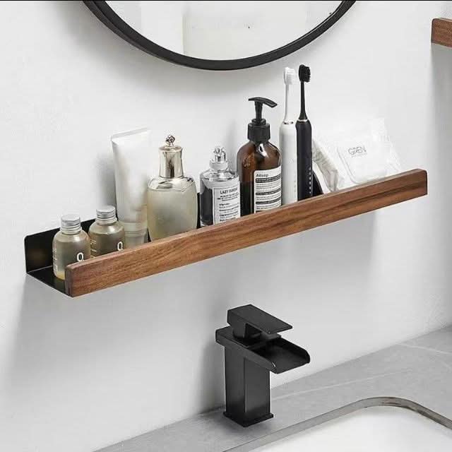 Elegant Bathroom Wall Rack – Space-Saving Design