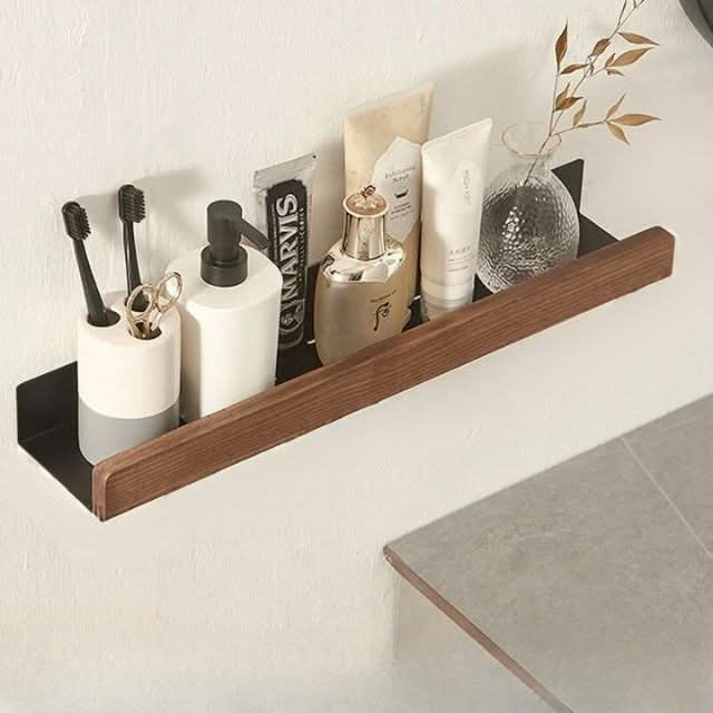 Elegant Bathroom Wall Rack – Space-Saving Design