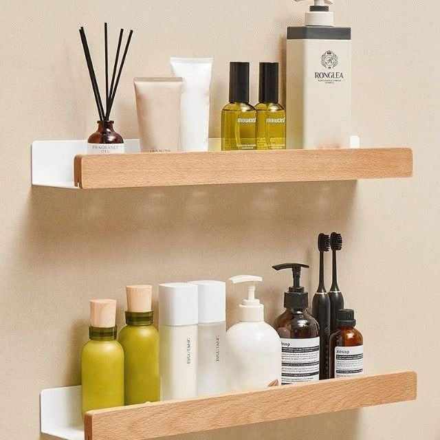 Elegant Bathroom Wall Rack – Space-Saving Design