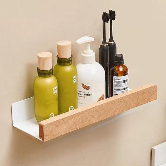 Elegant Bathroom Wall Rack – Space-Saving Design