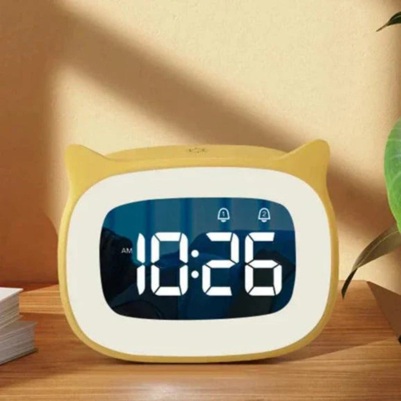 Smart Voice-Activated LED Alarm Clock with Dual Alarms
