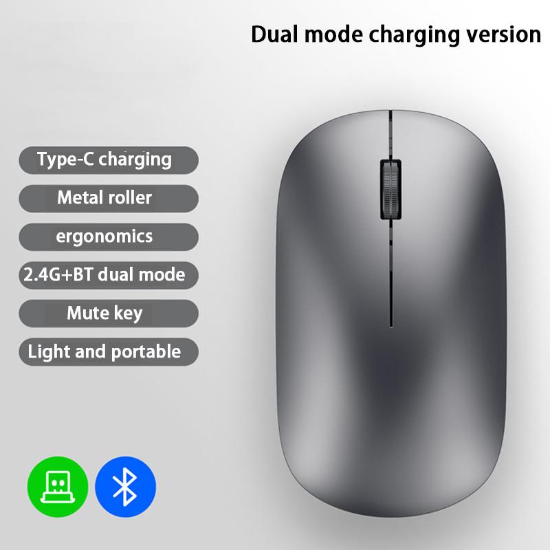 Sleek Bluetooth Dual-Mode Wireless Mouse