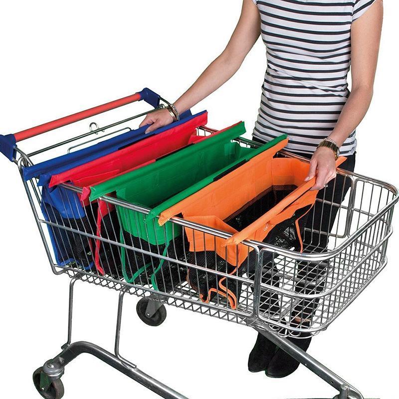 Spacious Cart-Compatible Grocery Tote for Effortless Shopping