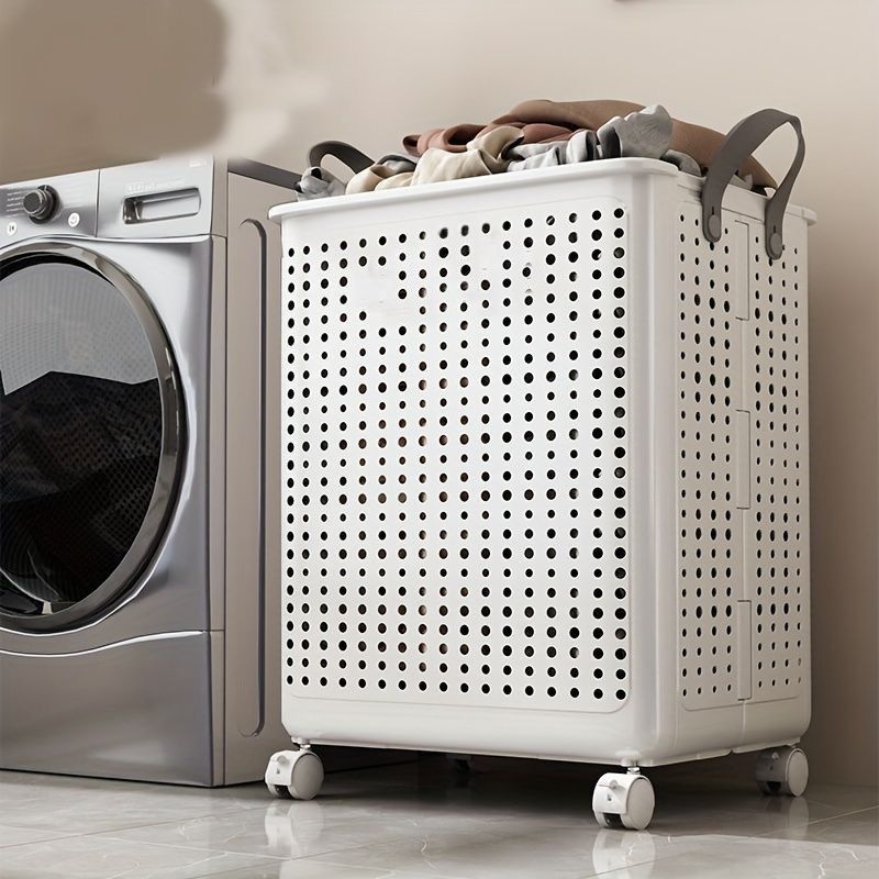 Mobile Eco-Friendly Laundry Cart for Effortless Transport