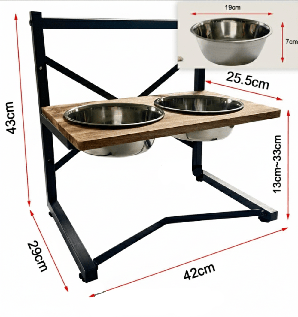 Elevated Pet Dining Station with Durable Steel Bowls