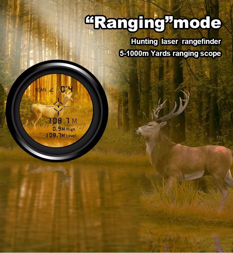 Precision Laser Range Finder for Hunting - 1000 Yards