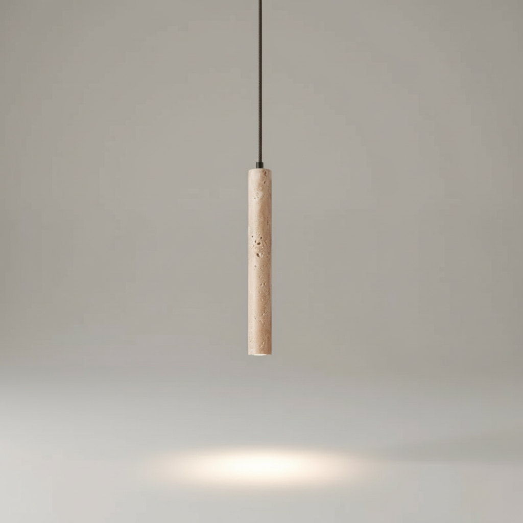 Stone-Inspired Pendant Light - Wabi Sabi Design