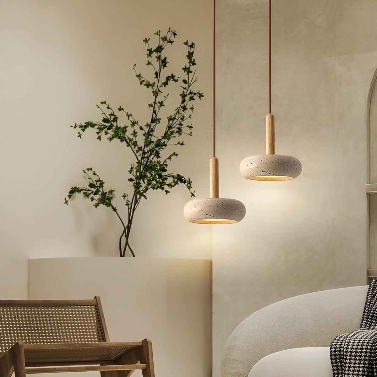 Luminous Harmony | Adjustable LED Ceiling Fixture for Tranquil Spaces