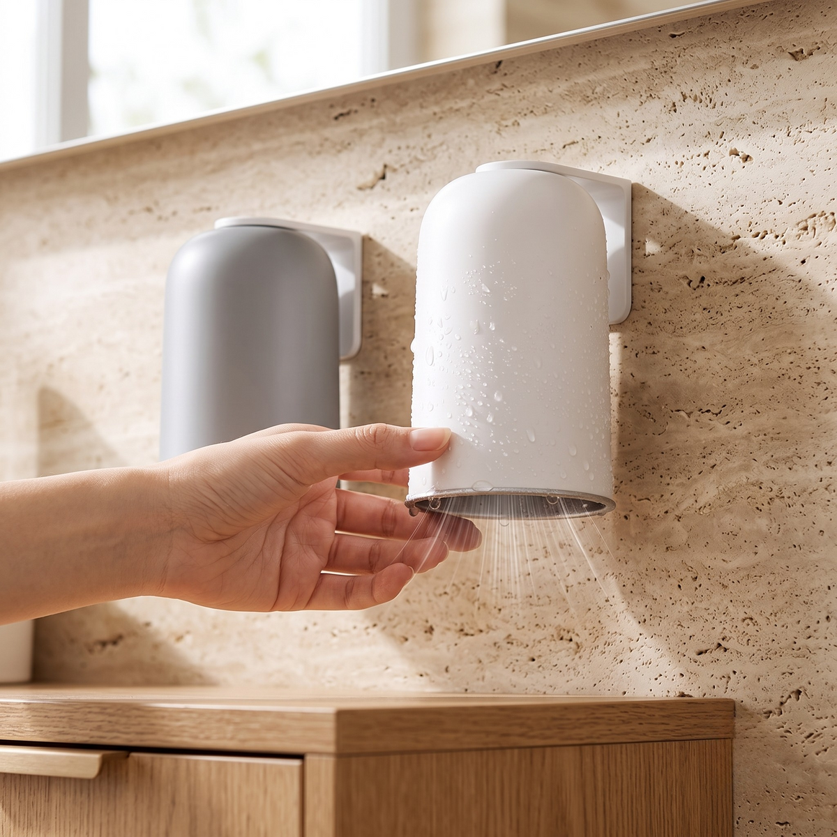 Adhesive Wall Cup Holder for Effortless Drainage