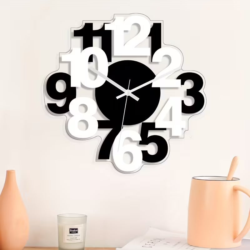 Elegant Acrylic Wall Clock with Silent Sweep Mechanism