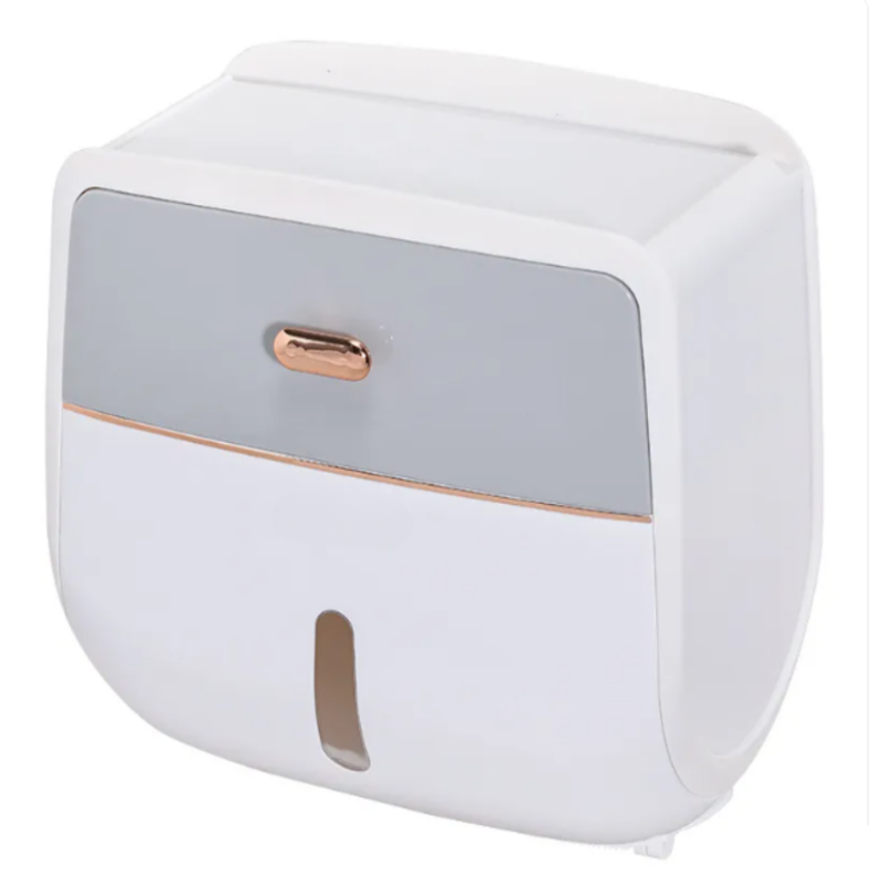 Space-Saving Wall-Mounted Tissue Dispenser for Bathrooms