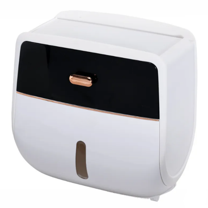 Space-Saving Wall-Mounted Tissue Dispenser for Bathrooms
