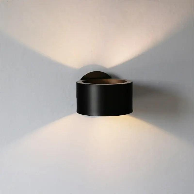 Elegant Wall Fixture in Chic Black and Gold Finish