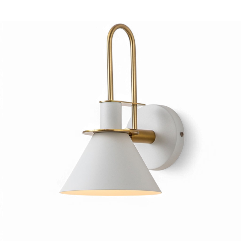 Stylish Hardwired Wall Light with Cone Shade
