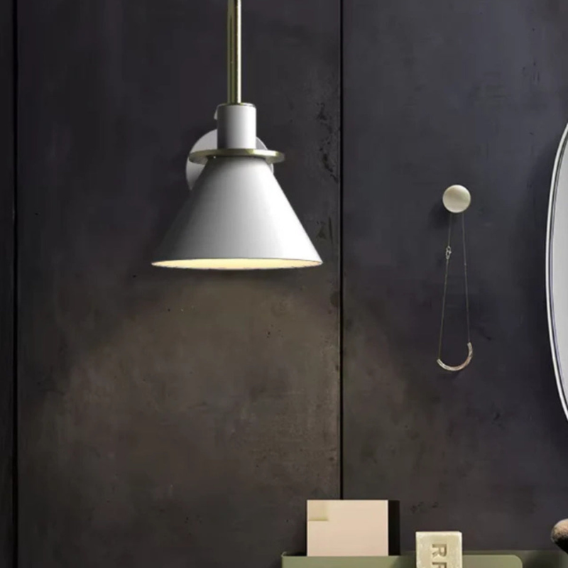 Stylish Hardwired Wall Light with Cone Shade