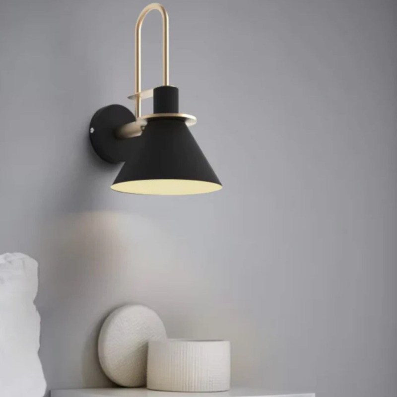 Stylish Hardwired Wall Light with Cone Shade