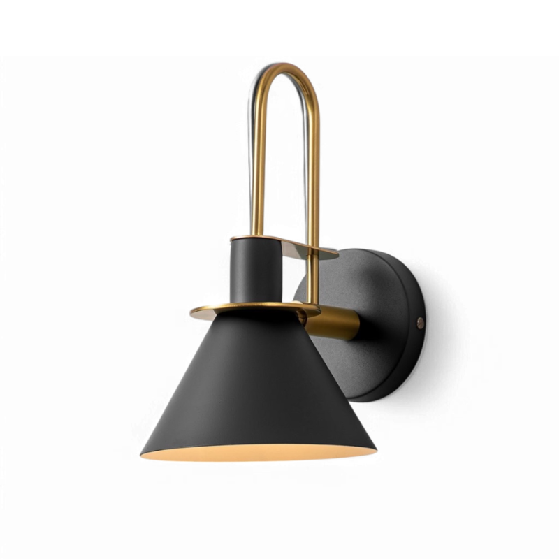 Stylish Hardwired Wall Light with Cone Shade
