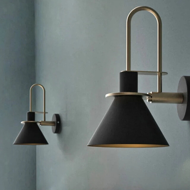 Stylish Hardwired Wall Light with Cone Shade