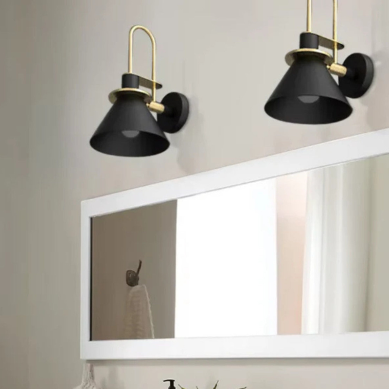 Stylish Hardwired Wall Light with Cone Shade