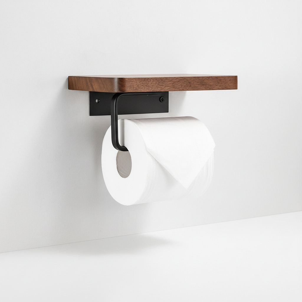 Wooden Shelf Holder for Wall Mounting