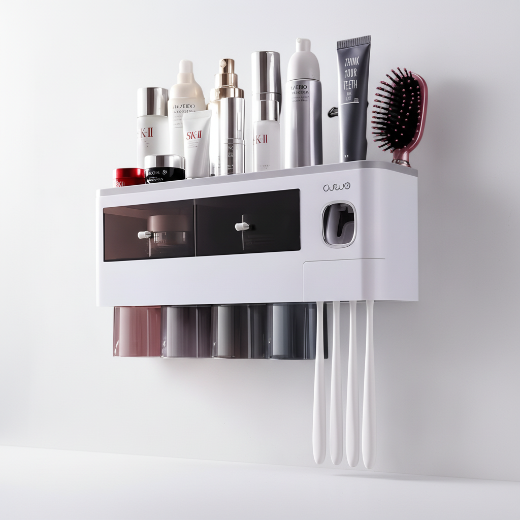 Toothbrush Organizer for Wall Mounting - HygiaHolder
