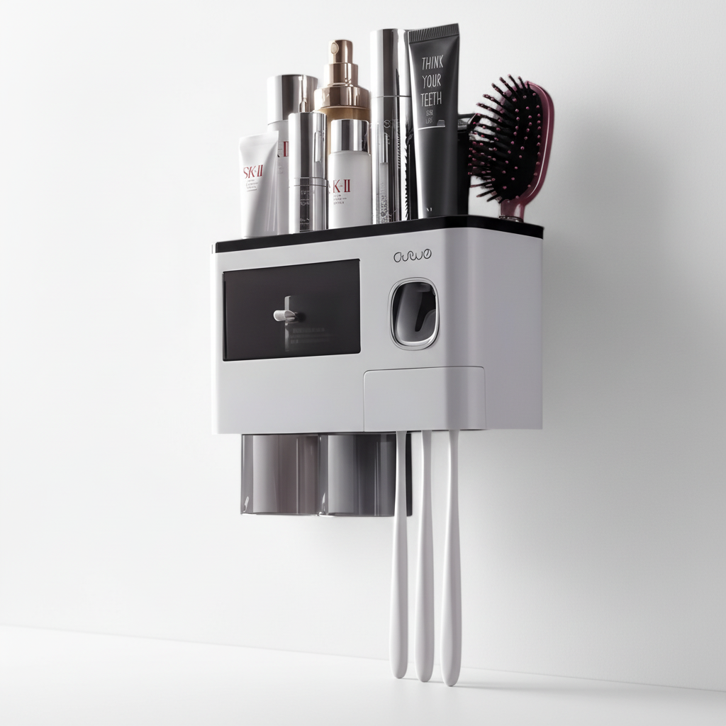 Toothbrush Organizer for Wall Mounting - HygiaHolder
