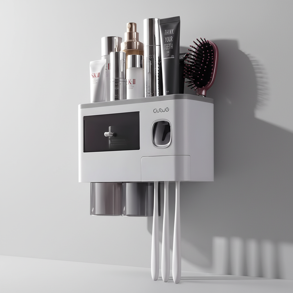 Toothbrush Organizer for Wall Mounting - HygiaHolder