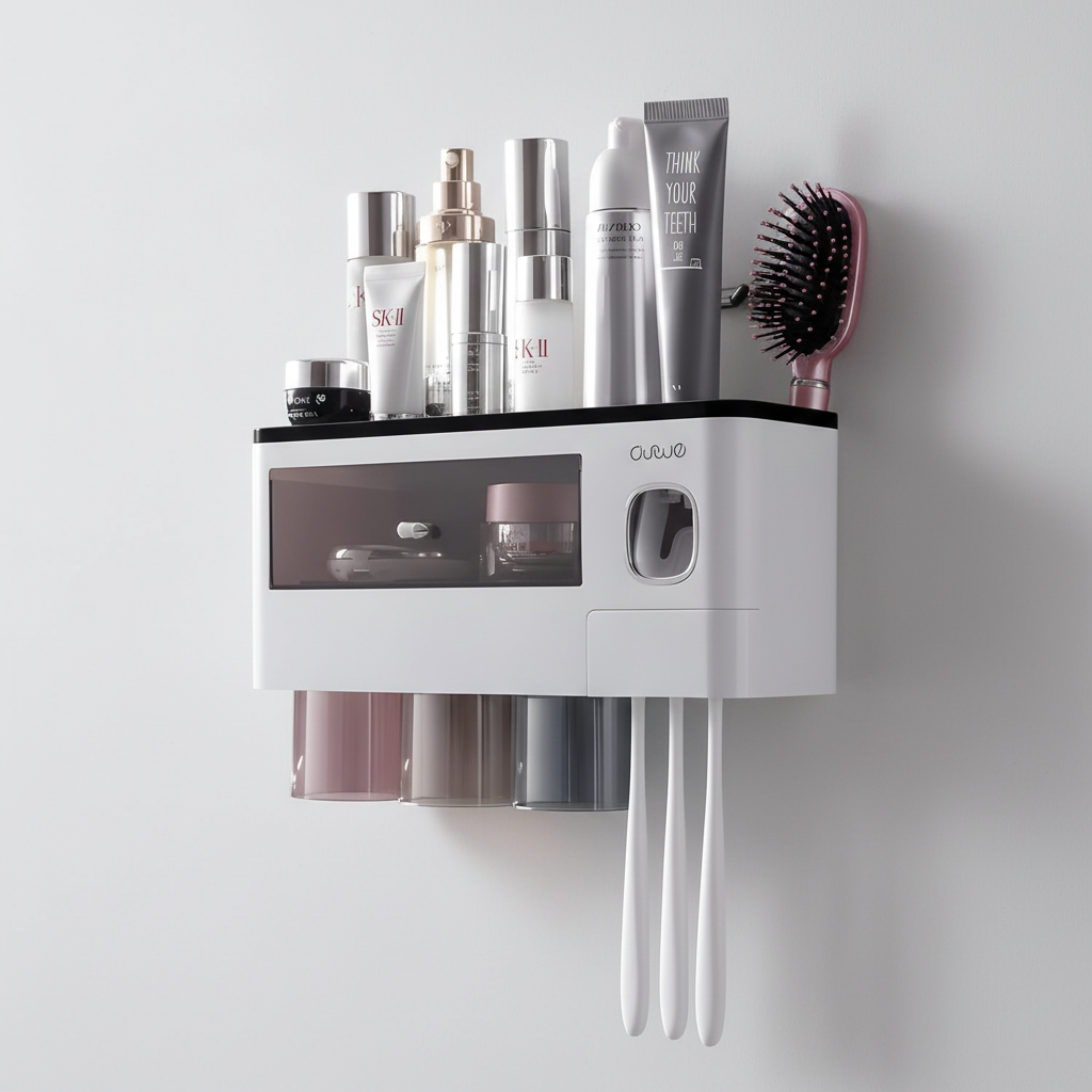 Toothbrush Organizer for Wall Mounting - HygiaHolder