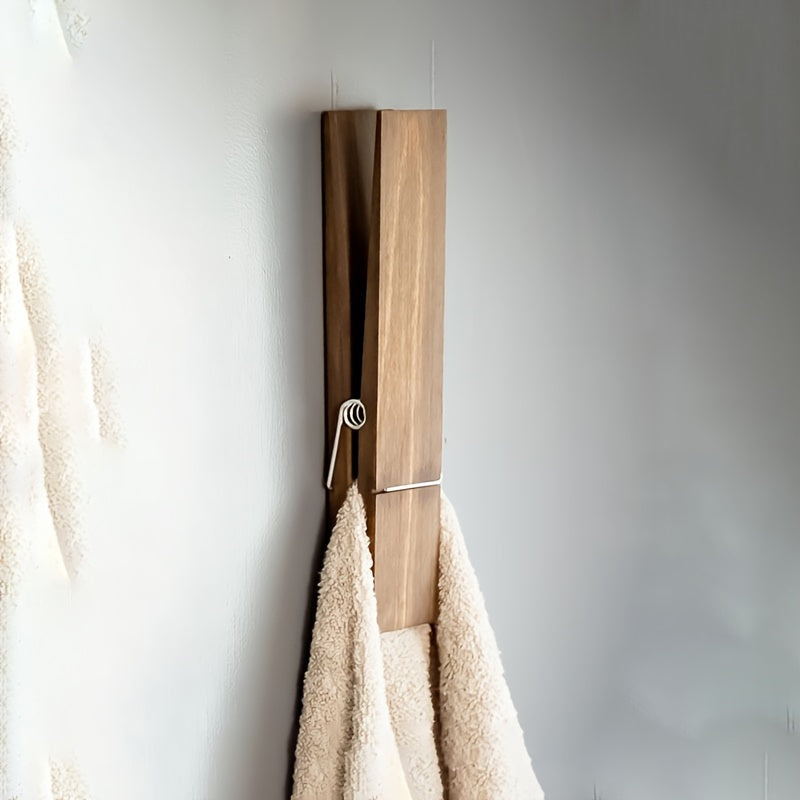 Wooden Towel Holder for Wall Mounting
