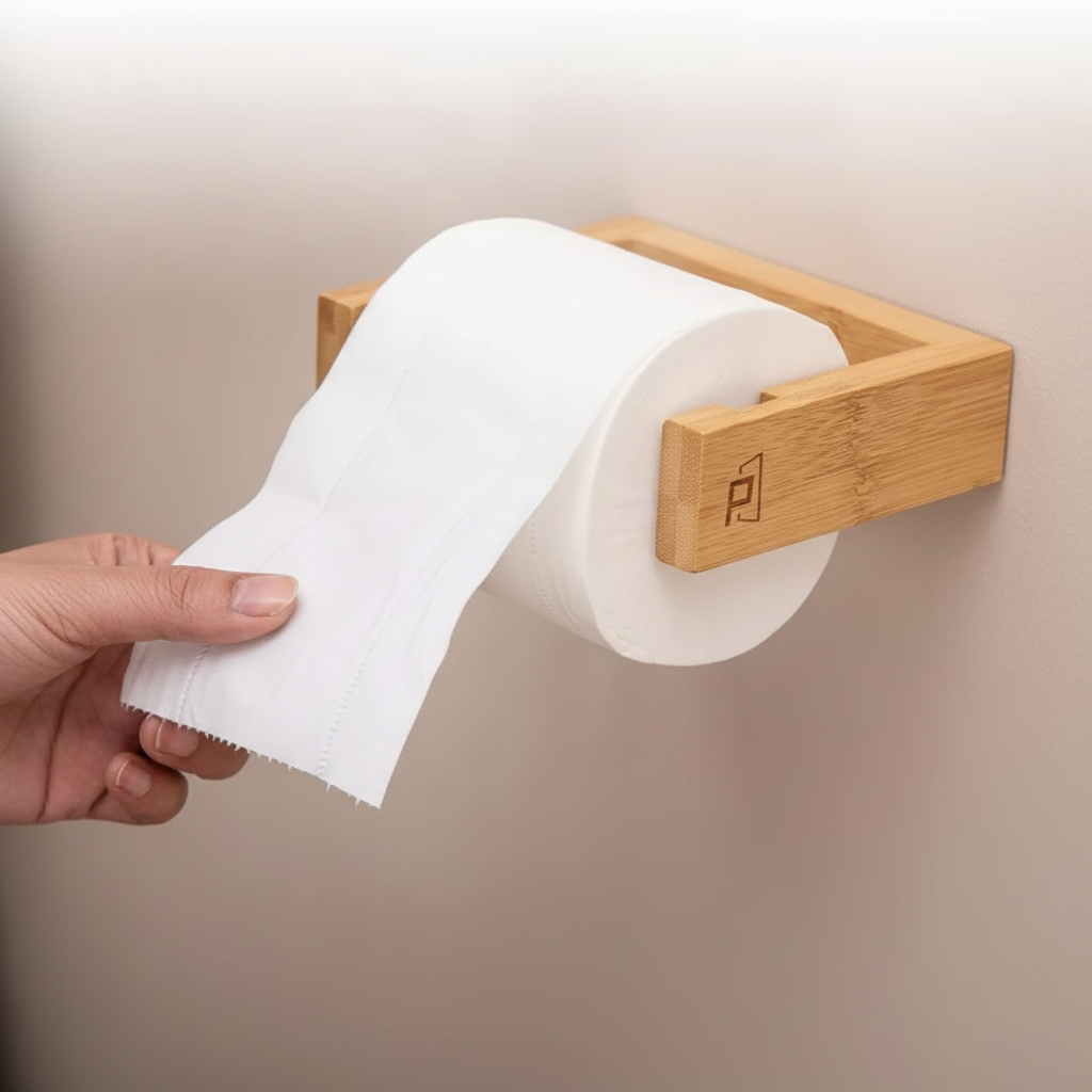 Bamboo Wall Holder - Mounted Storage Solution