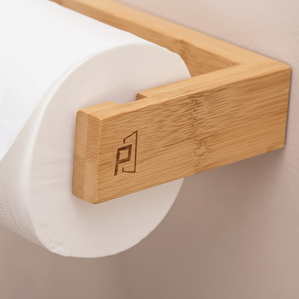 Bamboo Wall Holder - Mounted Storage Solution