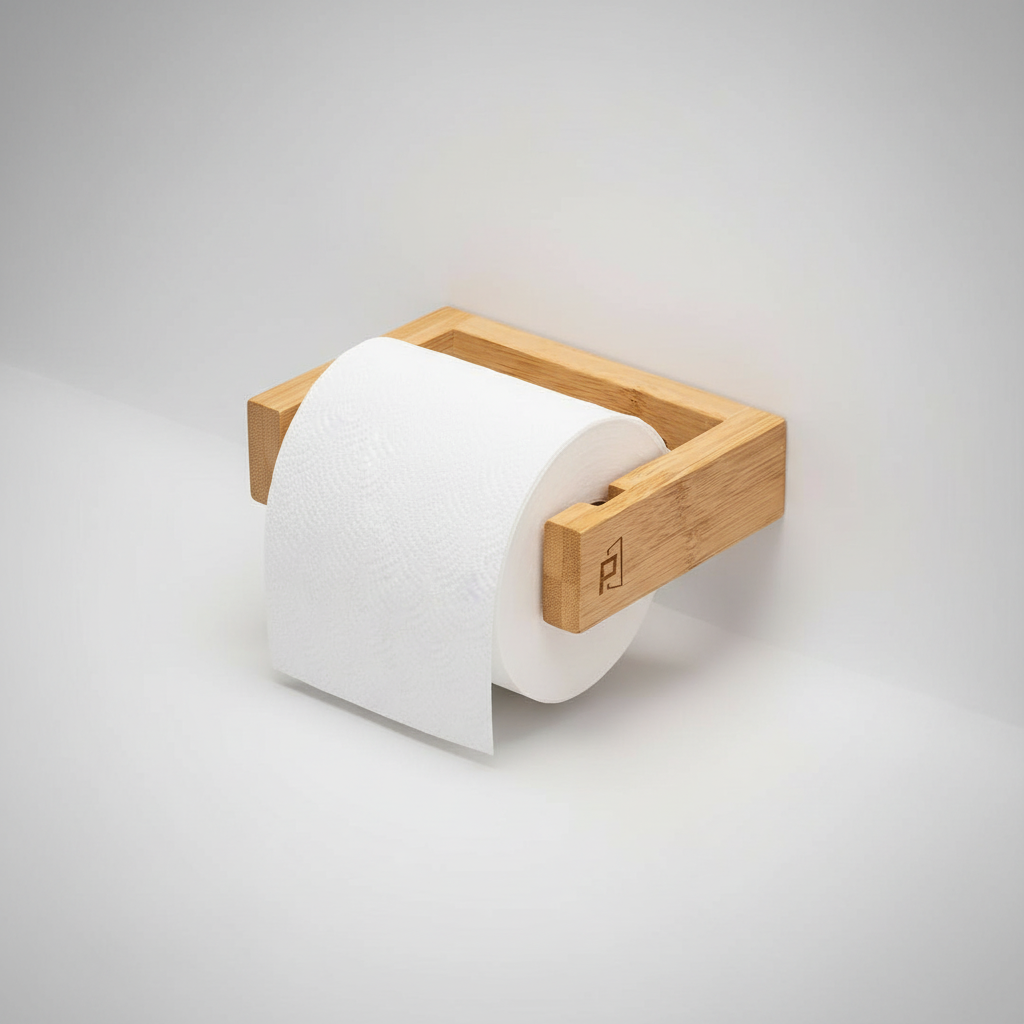Bamboo Wall Holder - Mounted Storage Solution